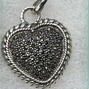 Sterling Silver 925 AAA CZ Heart Pendant